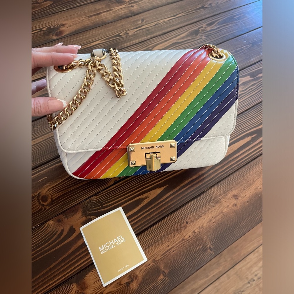 Michael Kors Pride Limited Edition Rainbow Peyton Medium shoulder bag